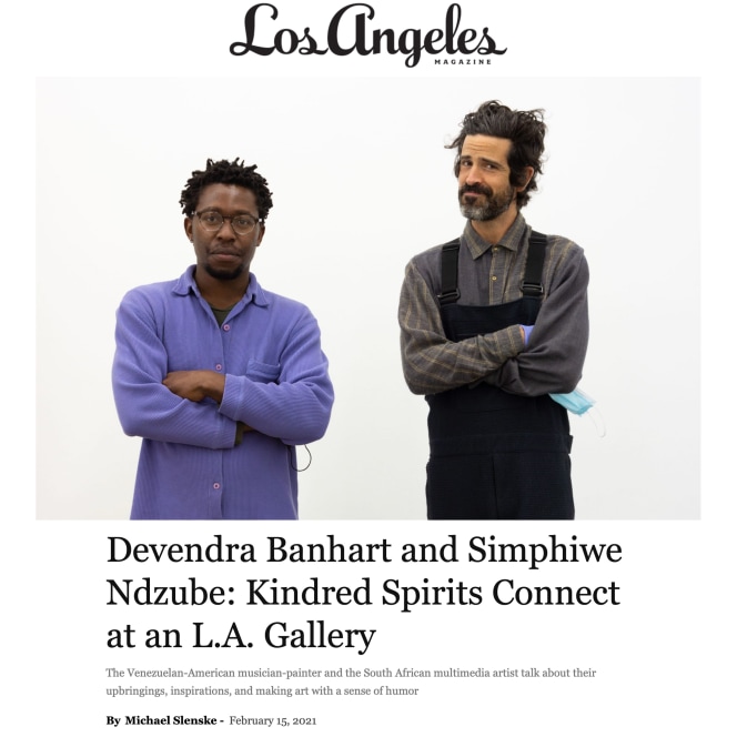 Devendra Banhart and Simphiwe Ndzube: Kindred Spirits Connect