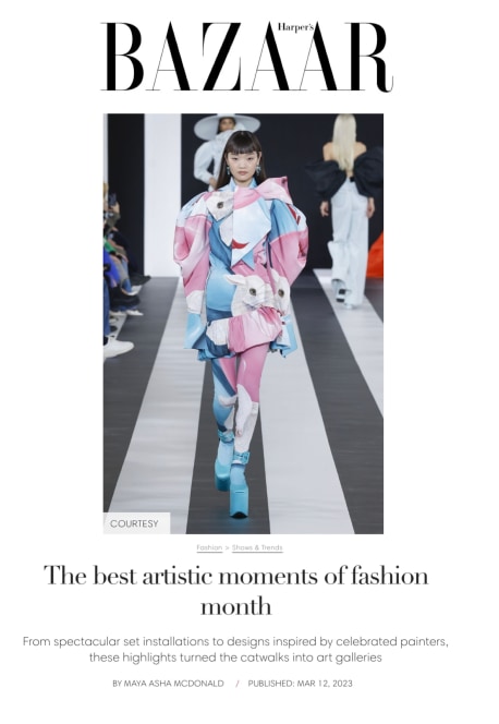 Jeanine Brito in 'The best artistic moments of fashion month'
