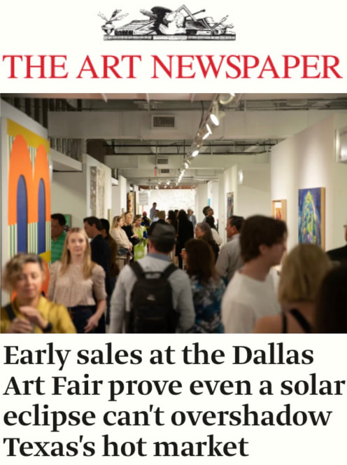 Early sales at the Dallas Art Fair prove even a solar eclipse can't overshadow Texas's hot market