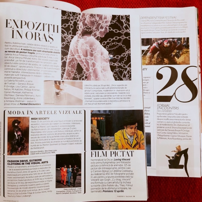 Formal Encounters featured in Elle Romania &amp; Harper's Bazaar Romania