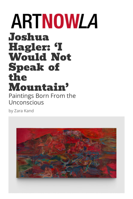 Joshua Hagler: ‘I Would Not Speak of the Mountain’