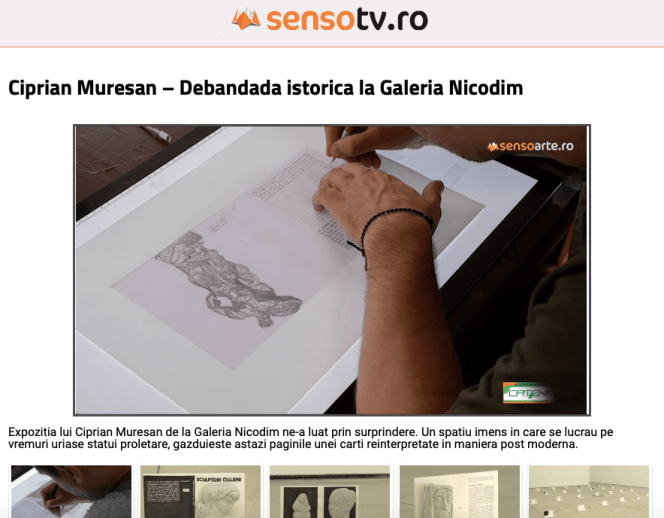 SensoTV.ro: Debandada istorica la Galeria Nicodim