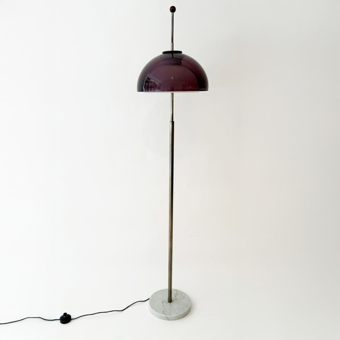 Floor lamp in a white room