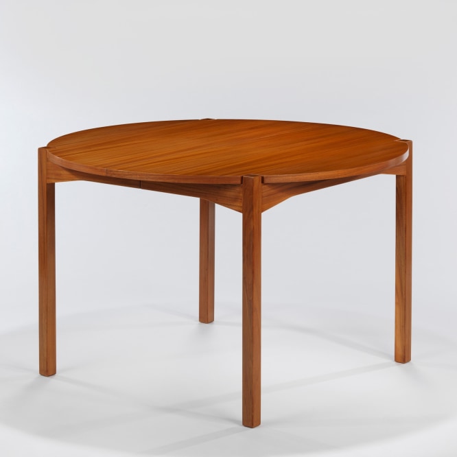 Oak dining table by André Monpoix