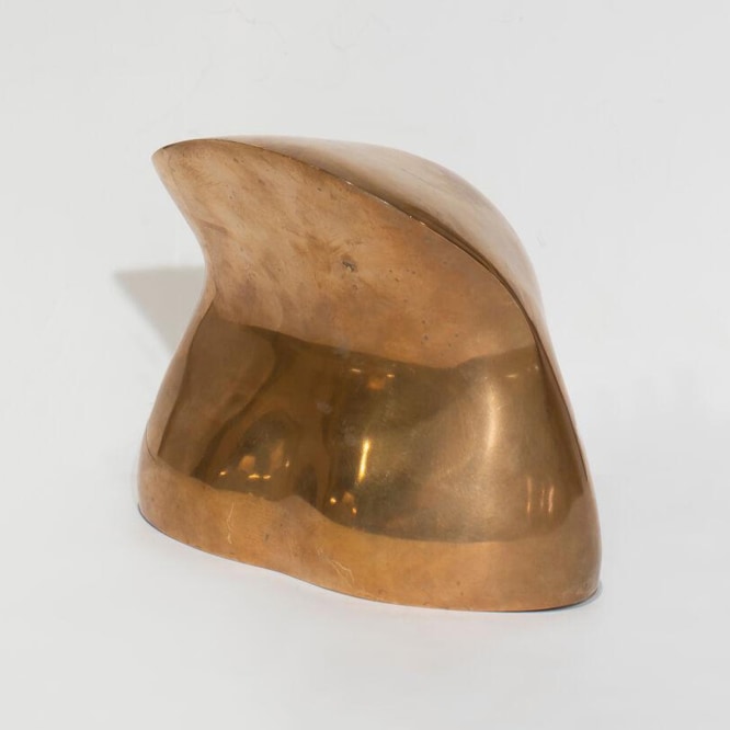 Bronze Sculpture in a blank room
