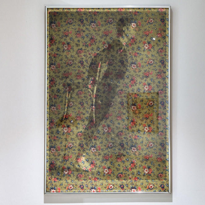 Warhol art print on a wall