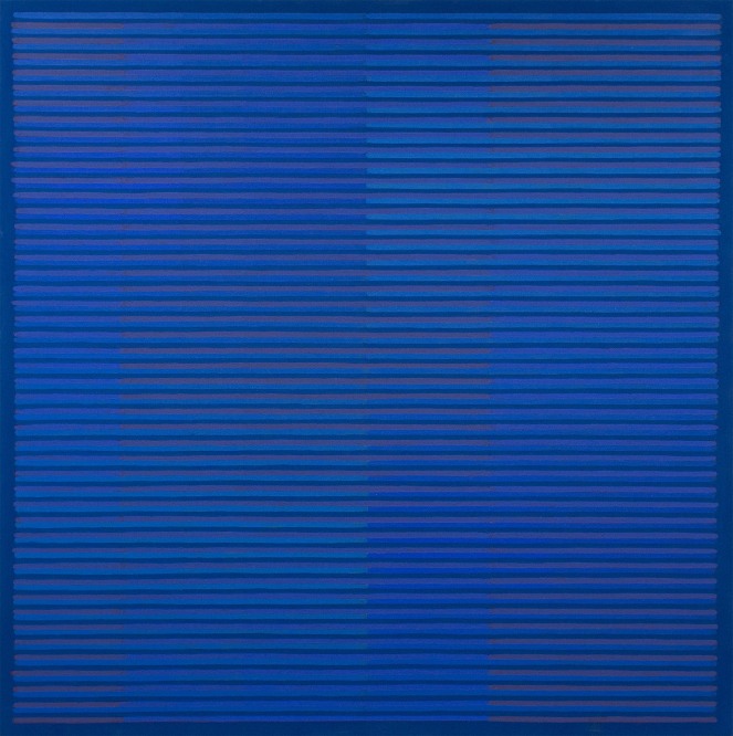 BLUE (FLOW) 2015  Acrylic on canvas,  36 x 36"