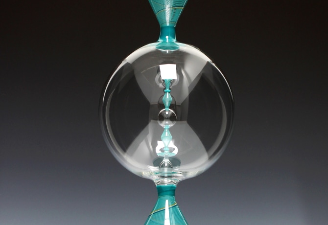 Teal Bottle in a Bottle