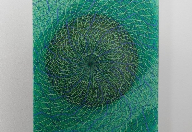 Extroverre Green and Blue Wall Piece
