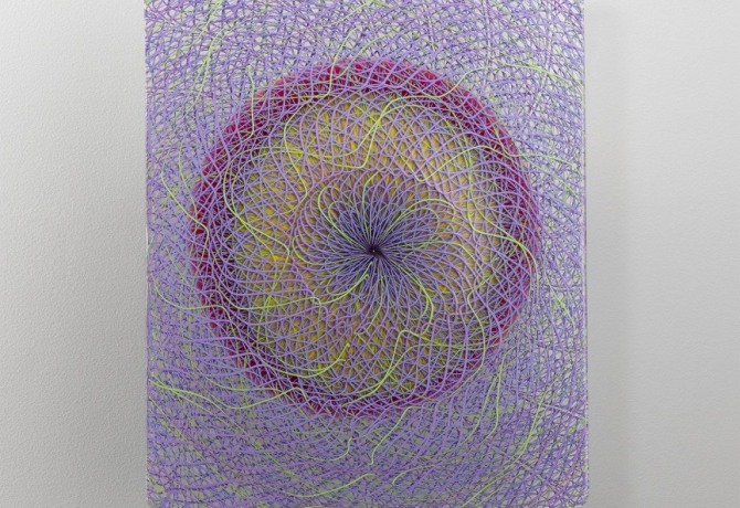 Extroverre Purple and Green Wall Piece