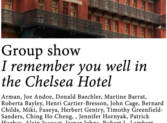 I remember you well in the Chelsea Hotel