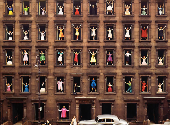 ORMOND GIGLI (1925-2019), Models in the Windows, 1960