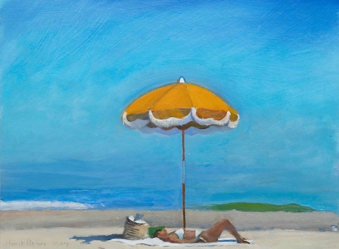 HANK PITCHER, Yellow Umbrella, 2024