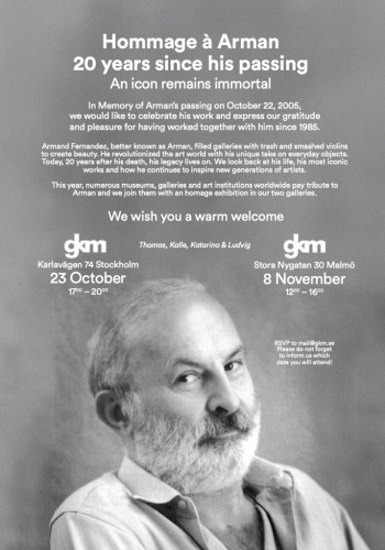 Hommage à Arman - 20 years since his passing