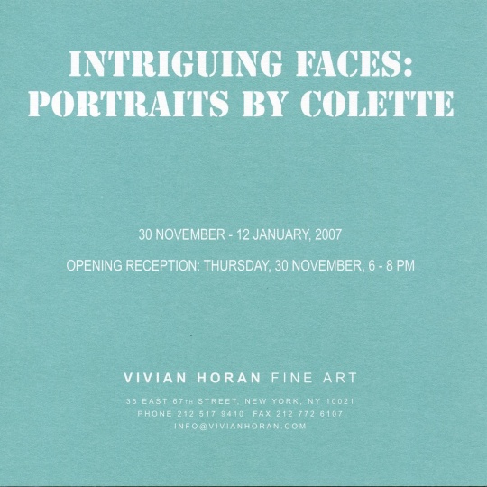 Intriguing Faces: Portraits by Colette