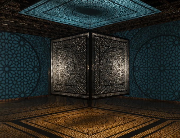 ANILA QUAYYUM AGHA: MYSTERIOUS INNER WORLDS AT THE UNIVERSITY OF NEW MEXICO ART MUSEUM in Albuquerque, New Mexico
