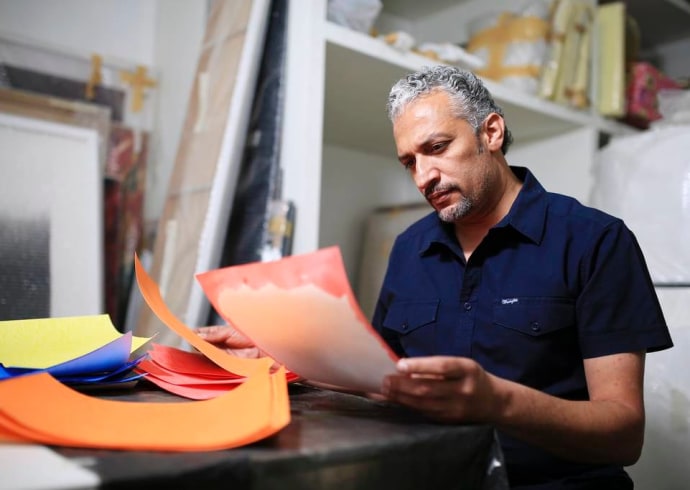 The National News | UAE at 50: artist Mohammed Kazem reflects on the rapid rise of the country's art scene