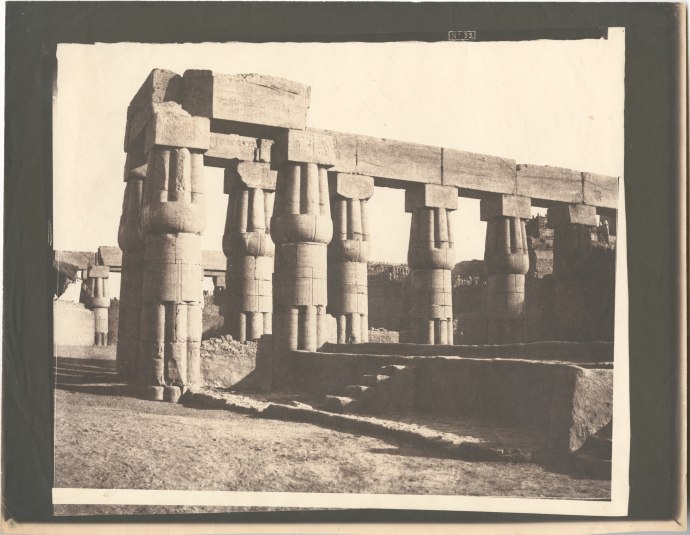 Félix TEYNARD (French, 1817-1892) Louksor (Thebes). Construction Postérieure, Pl. 32, 1851-1852, Untrimmed proof salt print from a waxed paper negative, 26.4 x 31.5 cm on 29.0 x 37.0 cm paper