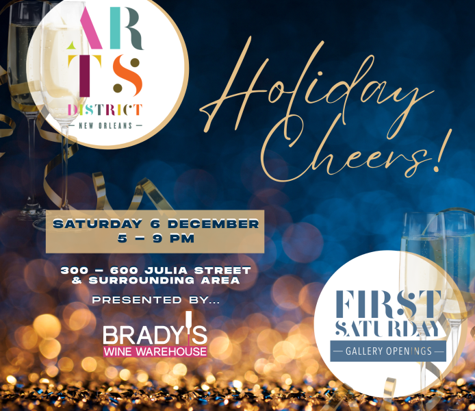 Brady's Wine HOLIDAY CHEERS! | December 2025 First Saturday Gallery Openings