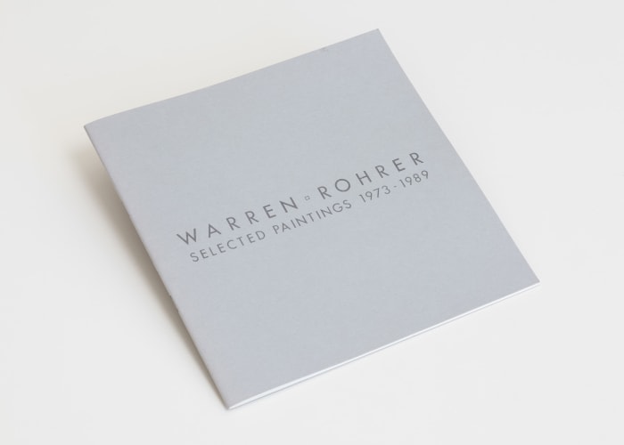 Warren Rohrer: Selected Paintings (1973–1989)
