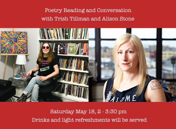 Poetry Reading and Conversation with Trish Tillman and Alison Stone