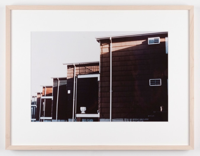 Dan Graham Housing Development, Bayonne, New Jersey, 1966 C-print Framed: 17 1/8 x 22 1/4 inches (43.5 x 56.5 cm)