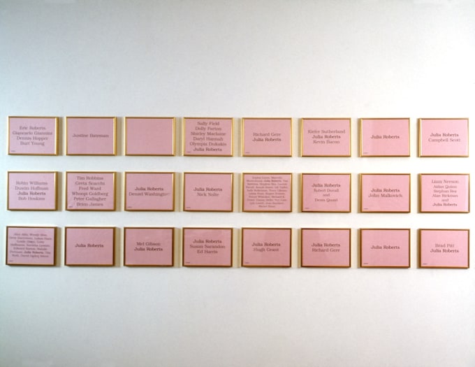 Best Actress, 2001, 24 laser prints, 8 3/4 x 11 1/4 inches each