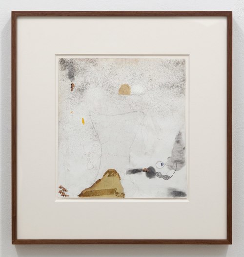 Julie Becker Untitled (Cars and Smog) mixed media on paper 12 x 11 inches (30.5 x 27.9 cm)
