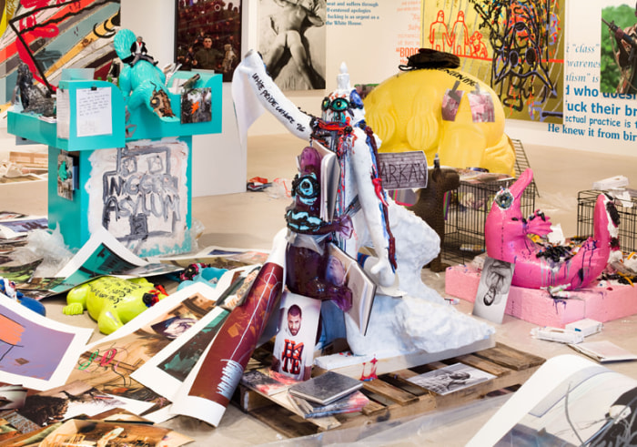 Bjarne Melgaard, Installation view The Synthetic Slut: A Novel by Bjarne Melgaard, Greene Naftali, New York, 2010