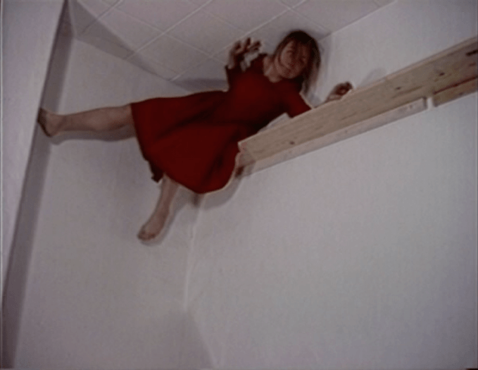 Lucy Gunning Climbing Around My Room, 1993 (still) 7:30 minutes