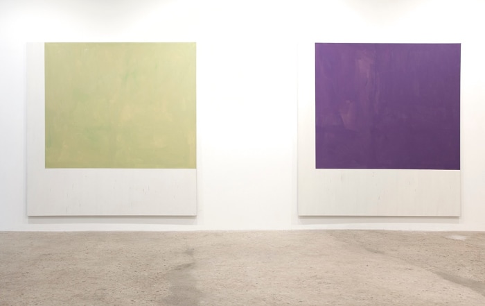 Installation view, Greene Naftali, New York, 2015