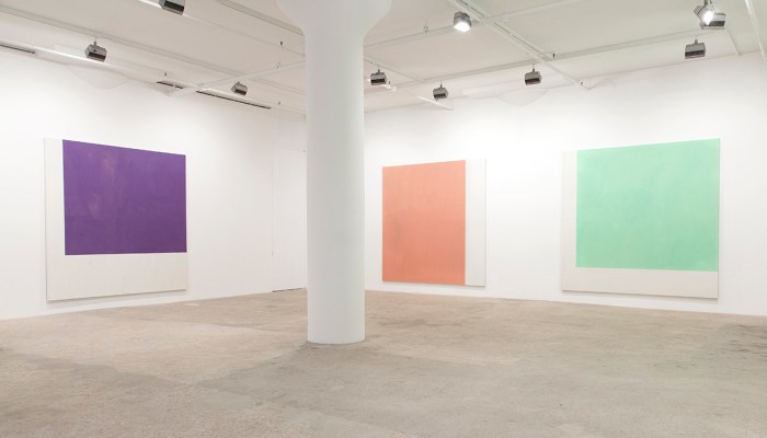 Installation view, Greene Naftali, New York, 2015