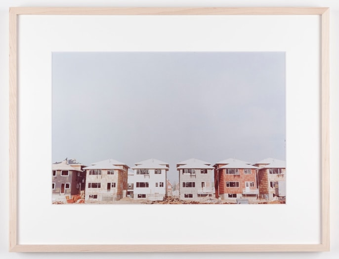 Dan Graham Serial row (rear view), Jersey City, New Jersey, 1968 C-print Framed: 17 1/8 x 22 1/4 inches (43.5 x 56.5 cm)