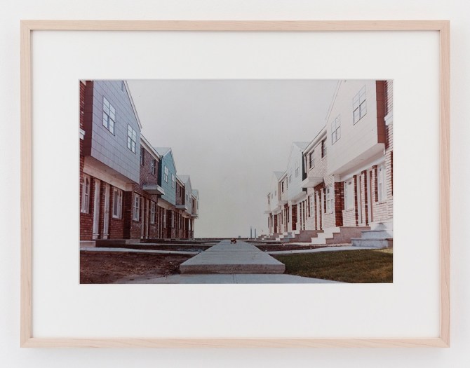 Dan Graham Courtyard, New Development, Jersey City, New Jersey, 1966 C-print Framed: 17 1/8 x 22 1/4 inches (43.5 x 56.5 cm)