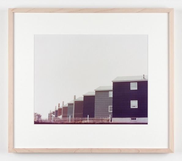 Dan Graham Row of Tract Houses, Bayonne, New Jersey, 1966 C-print Framed: 17 1/8 x 19 3/4 inches (43.5 x 50.2 cm)
