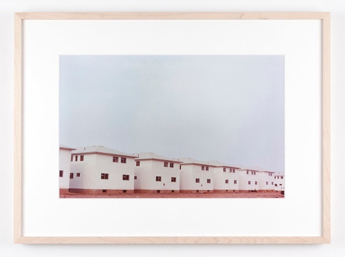 Dan Graham Row of New Tract Houses, Bayonne, New Jersey, 1966 C-print Framed: 17 1/8 x 22 1/4 inches (43.5 x 56.5 cm)