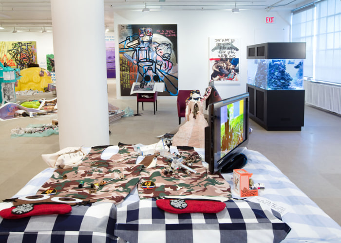 Bjarne Melgaard, Installation view, The Synthetic Slut: A Novel by Bjarne Melgaard, Greene Naftali, New York, 2010