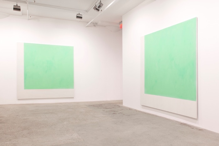Installation view, Greene Naftali, New York, 2015