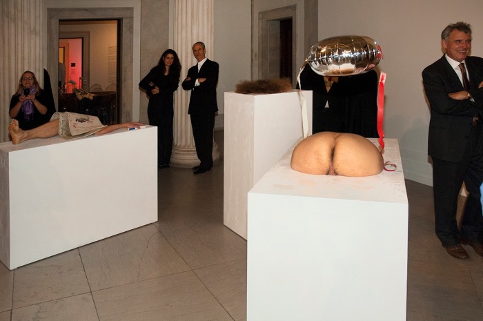 Gelitin, Performance view, Decade: Contemporary Collecting 2002-2012, Albright-Knox Gallery, Buffalo, 2012