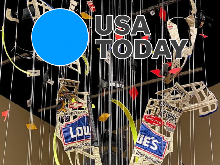 Jimmie Johnson's Daytona 500-Winning Fire Suit Was Converted into an Art Installation, and it's Awesome