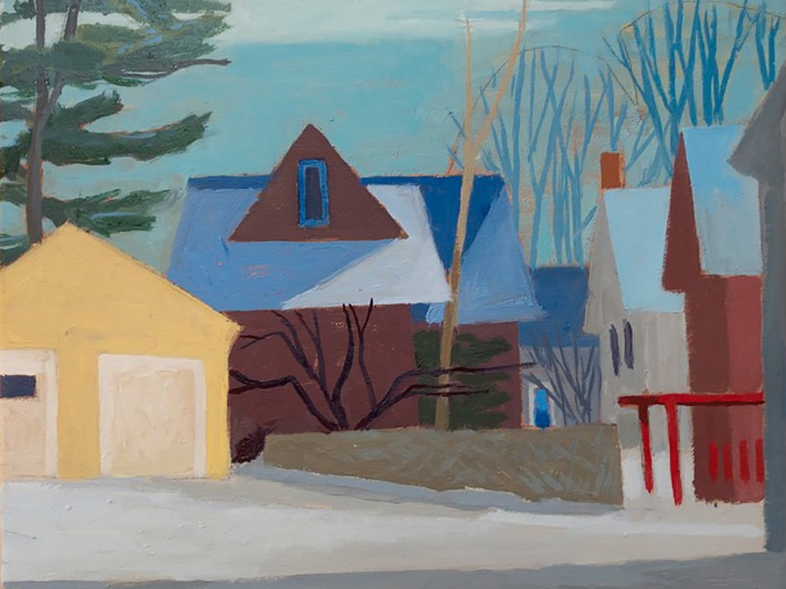 S Roy Street, Celia Reisman, Oil On Canvas