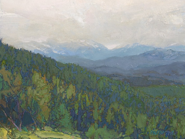 Cloud Hidden, Yellowstone, Thomas Paquette, Oil On Canvas