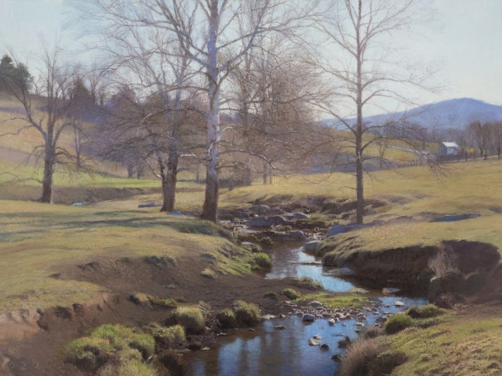 Swover Creek, Oil On Canvas, Ann Lofquist