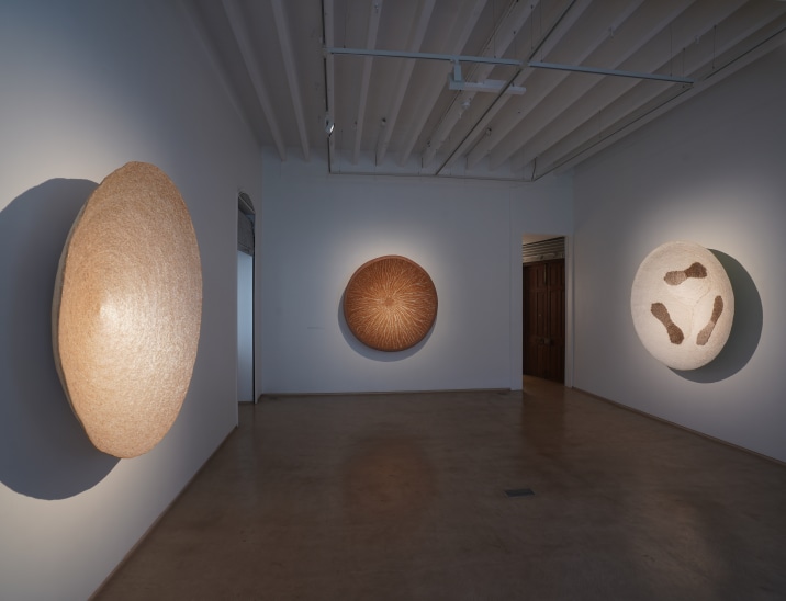 Benitha Perciyal, Critical Collective, Amrita Gupta Singh, raw materials, coconut, resin, wood, frankincense, raw banana fibre, minimalism, minimalist abstraction, Arte Povera 