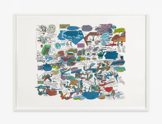 &Ouml;yvind Fahlstr&ouml;m Study for World Model (Garden), 1974