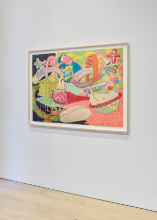 Installation view of &quot;Peter Saul: San Francisco&quot; at Berggruen Gallery, San Francisco, 2021