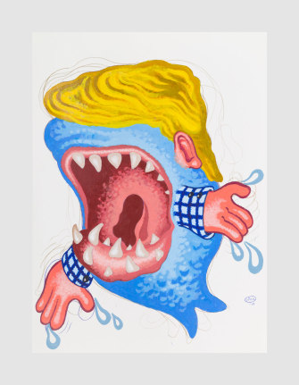 Peter Saul Cute Little Shark 2019