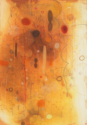 Wizen (*1534), 2016, Mixed media on paper mounted on canvas
