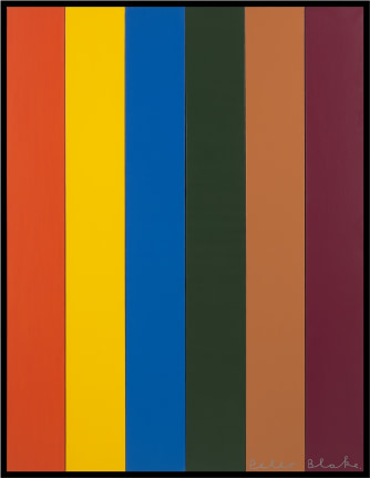 6 Colors, 2019, Acrylic and oil on board