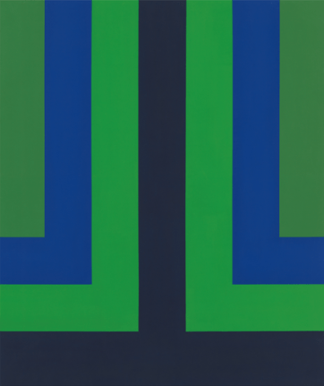 Composition Verte, 1965, Acrylic on canvas